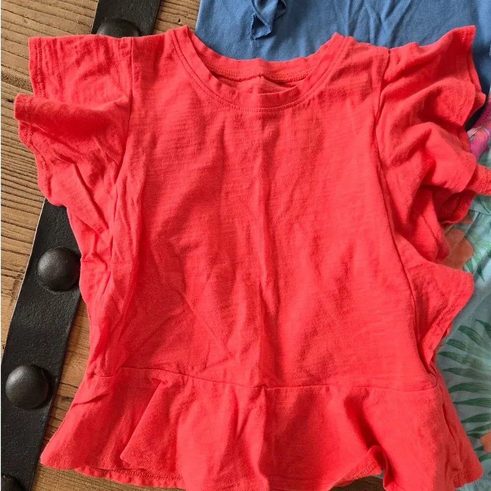 Children's Place Spring Summer Short Sleeve Top Bundle sz 5T